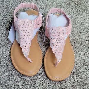 NWT Pink Sparkle Sandal